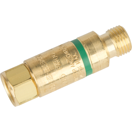 Antiretours pare-flammes - Oxy/gaz combustibles, Gaz combustibles (rouge)/Oxyg&egrave;ne (vert), Style pour chalumeau Dufferin Supply