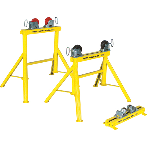 Adjust-A-Rolls&reg; Stand, 1000 lbs. Load Capacity, 36" Pipe Capacity Dufferin Supply