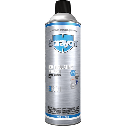 EL601 Red Insulating Varnish, 15.25 oz., Aerosol Can, Red Dufferin Supply