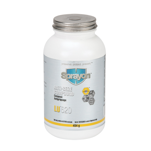 LU620 Anti-Seize Compound, 454 g, Brush Top Bottle, 2200°F (1204°C) Max. Temp Dufferin Supply