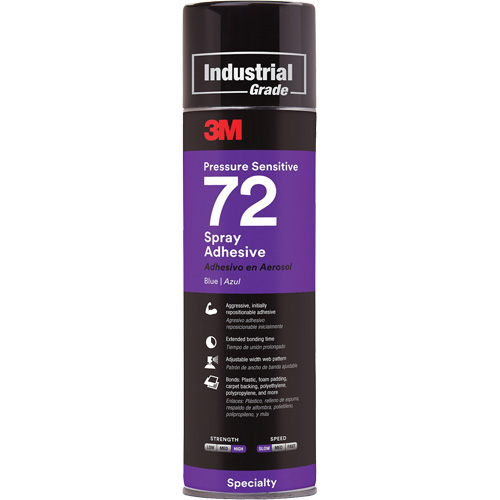 72 Pressure Sensitive Adhesive, Blue, Aerosol Can Dufferin Supply