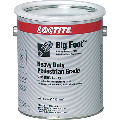Big Foot Heavy-Duty Pedestrian Grade Anti-Slip Floor Coating, 1 gal., Epoxy-Based, Black Dufferin Supply