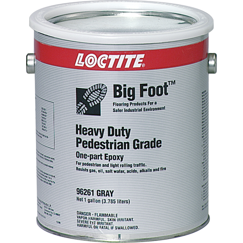 Rev&ecirc;tement antid&eacute;rapant robuste pour plancher Big Foot de calibre pi&eacute;ton, 1 gal., &eacute;poxy, Gris Dufferin Supply