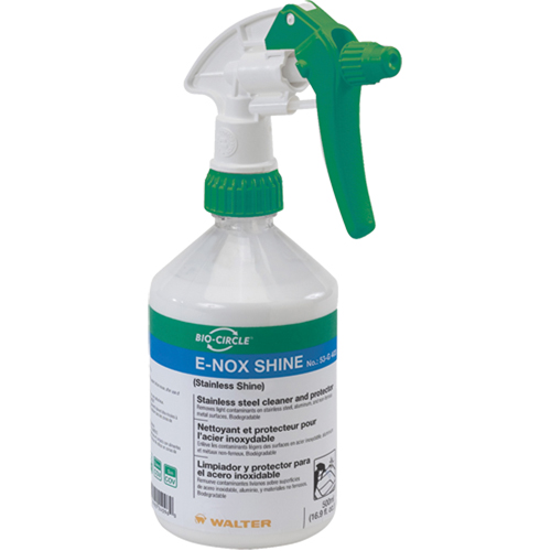Nettoyant et protecteur de surface en acier inoxydable E-Nox Shine, 500 ml, Bouteille &agrave; g&acirc;chette Dufferin Supply
