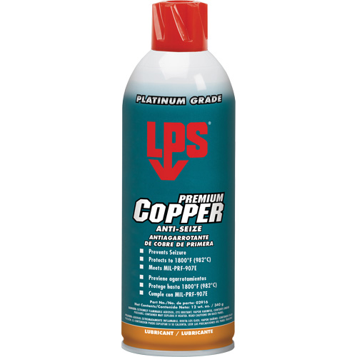 Antigrippant au cuivre, 16 oz, Canette a&eacute;rosol, 1800°F (982°C) Temp&eacute;rature max. Dufferin Supply