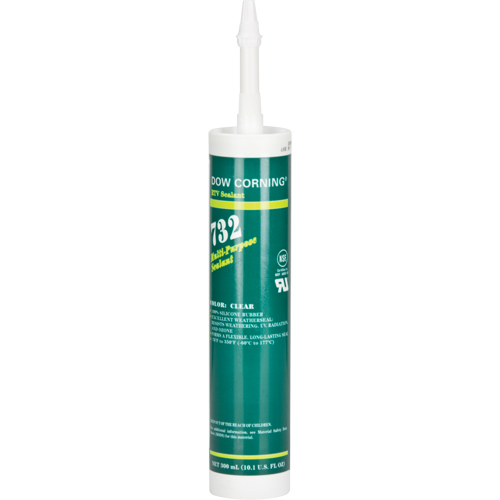 732 Silicone Sealant, Tube, Clear Dufferin Supply