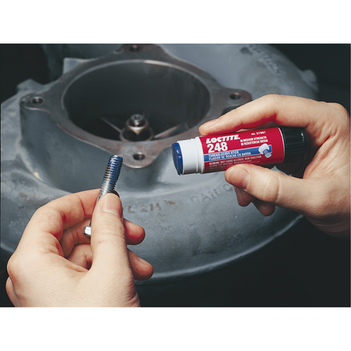 Quickstix Threadlocker 248 , Blue, Medium, 9 g, Stick Dufferin Supply