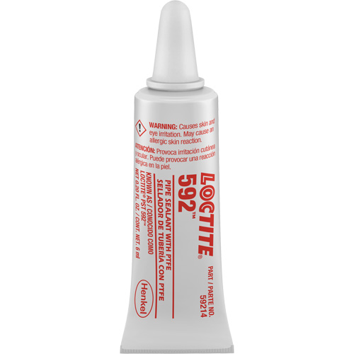 P&acirc;te d'&eacute;tanch&eacute;it&eacute; pour raccords filet&eacute;s &agrave; durcissement lent 592 PST, Tube, 6 ml, -54° C - 204° C/-65° F - 400° F Dufferin Supply