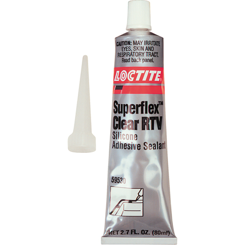 Superflex RTV Silicone Adhesive Sealant, Tube, Clear Dufferin Supply