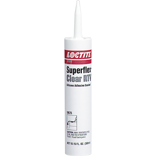 Scellant adh&eacute;sif &agrave; la silicone Superflex RTV, Cartouche, Noir Dufferin Supply