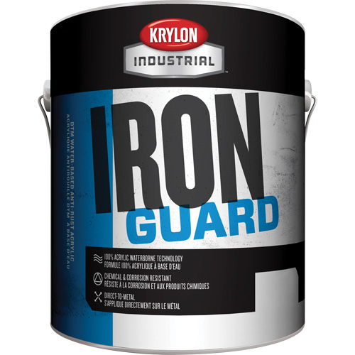 Industrial Iron Guard&reg; Water-Based Enamel, 3.78 L, Gallon, Red Dufferin Supply