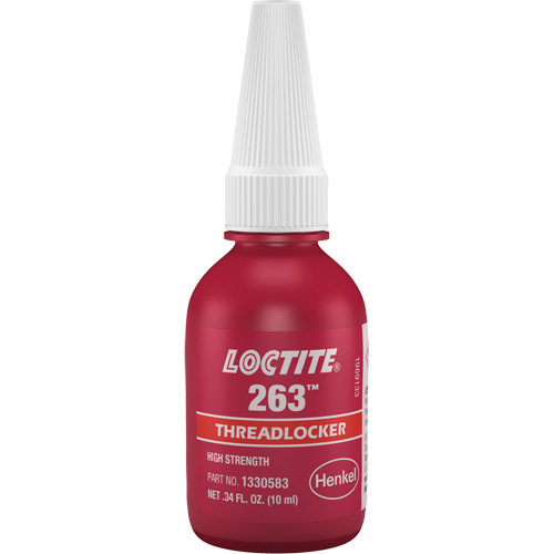 Compos&eacute; de blocage 263 s&eacute;chage rapide, Rouge, &eacute;lev&eacute;, 10 ml, Bouteille Dufferin Supply