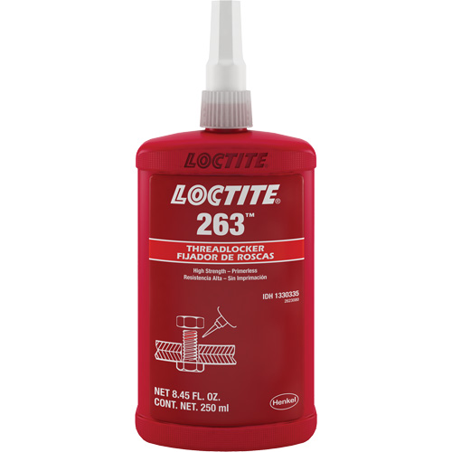 Compos&eacute; de blocage 263 s&eacute;chage rapide, Rouge, &eacute;lev&eacute;, 250 ml, Bouteille Dufferin Supply