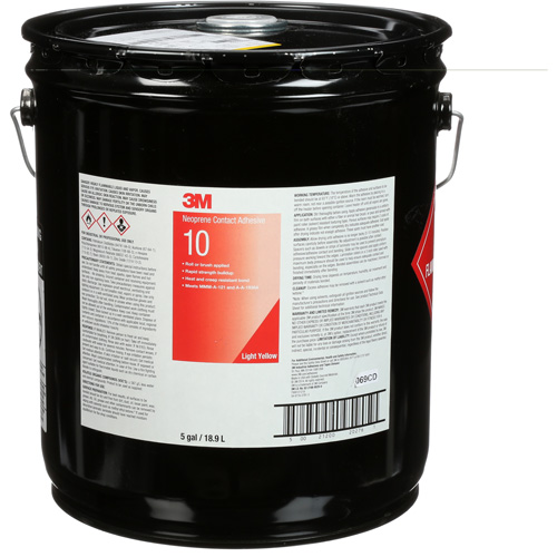Ten Bond Contact Cement, Pail, 5 gal., Yellow Dufferin Supply