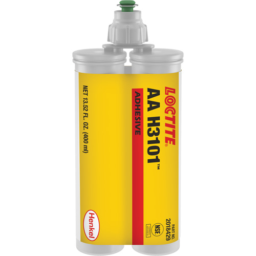 Adh&eacute;sif structural AA H3101, Deux composants, Cartouche double, 400 ml, Blanc Dufferin Supply
