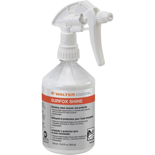 SURFOX Shine Stainless Steel Cleaner & Protector, 500 ml, Trigger Bottle Dufferin Supply