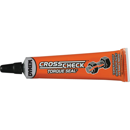 P&acirc;te indicatrice inviolable Cross-Check Torque Seal, 1 liq. oz., Tube, Orange Dufferin Supply