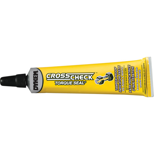 P&acirc;te indicatrice inviolable Cross-Check Torque Seal, 1 liq. oz., Tube, Jaune Dufferin Supply