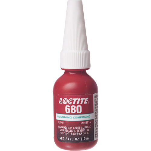 680 High Strenght/High Viscosity Retaining Compounds, 10 ml, Bottle, Green Dufferin Supply