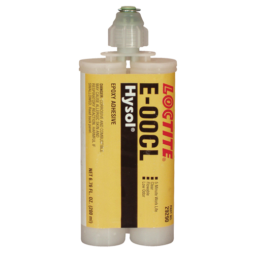 E-00CL Structural Adhesives, 200 ml, Dual Cartridge, Two-Part, Clear Dufferin Supply