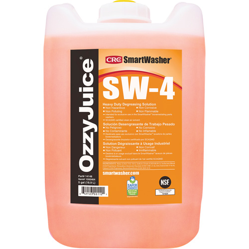 Smartwasher&reg; Industrial Grade Cleaning Solution, Jug Dufferin Supply