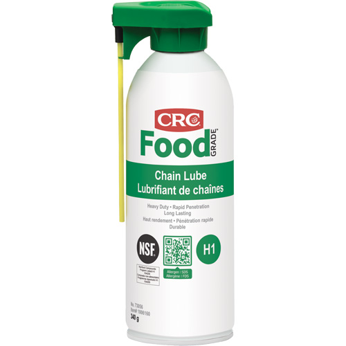 Lubrifiant &agrave; chaîne pour usine alimentaire, Canette a&eacute;rosol Dufferin Supply