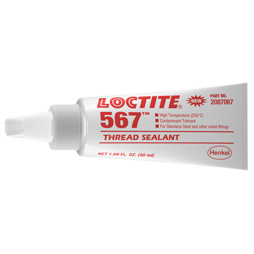 567 High Temperature Thread Sealant, Tube, 50 ml, -53.88° C - 204° C/-65° F - 400° F Dufferin Supply
