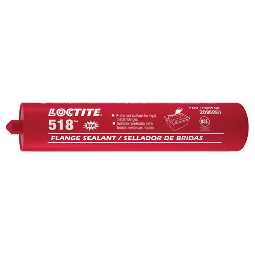 Scellant &agrave; collerettes 518, Cartouche, Rouge Dufferin Supply