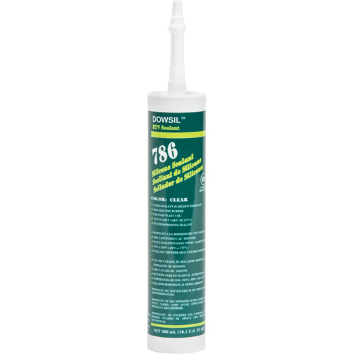 Silicone Sealant, 300 ml, Cartridge, Clear Dufferin Supply