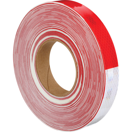 Ruban de masquage Diamond Grade de 3M, 1" la x 150' lo, Rouge & blanc Dufferin Supply
