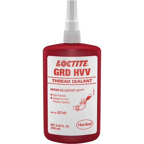 571 Thread Sealant, Bottle, 250 ml, -54° C - 149° C/-65° F - 300° F Dufferin Supply