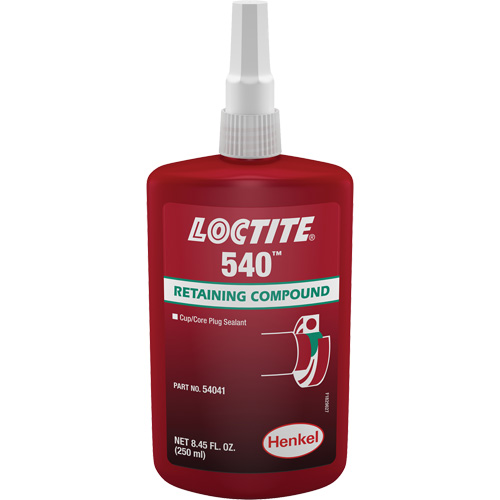 Loctite&reg; 540 Retaining Compound, 250 ml, Bottle, Blue Dufferin Supply