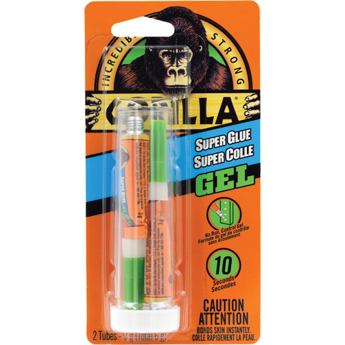 Colle cyanoacrylate en gel, 2 x 3 g, Tube, Transparent Dufferin Supply
