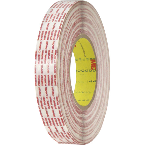Double-Coated Tape, Polypropylene, 13 mm (1/2") W x 110 m (360') L, 6 mils Thick Dufferin Supply