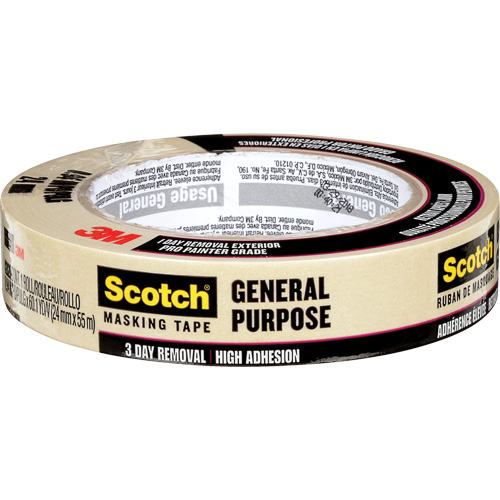 Ruban-cache &agrave; usage g&eacute;n&eacute;ral 2020 Scotch 2020, 24 mm (1") x 55 m (180'), Havane Dufferin Supply