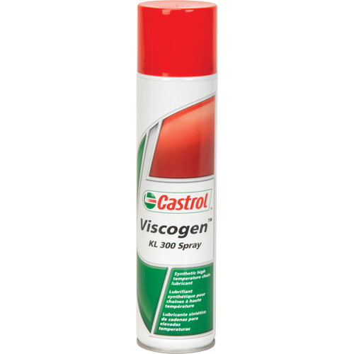 Lubrifiant synth&eacute;tique haute temp&eacute;rature pour chaîne KL Viscogen, Canette a&eacute;rosol Dufferin Supply
