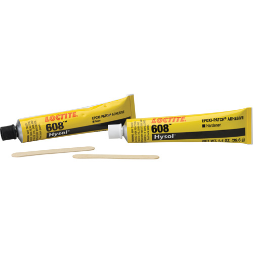 Adh&eacute;sif ultra r&eacute;sistant Hysol, 2,8 oz., Bouteille, Deux composants, Transparent Dufferin Supply