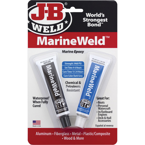 MarineWeld Epoxy, Two-Part, Tube, 3 oz., Grey Dufferin Supply