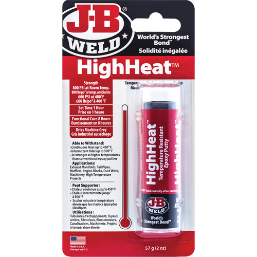 HighHeat Epoxy, 2 oz., Stick, Grey Dufferin Supply