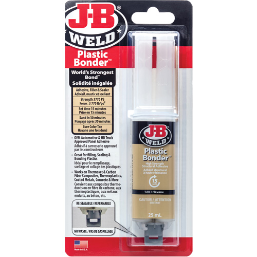 Adh&eacute;sif plastique, 25 ml, Seringue, Deux composants, Havane Dufferin Supply