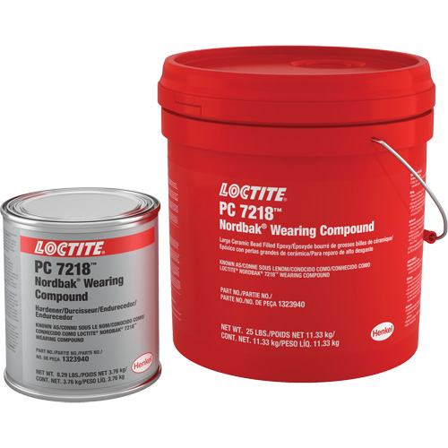 Compos&eacute; anti-usure 7218, 25 lb, Seau, Deux composants, Gris Dufferin Supply
