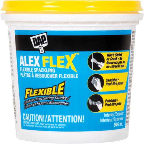 Pl&acirc;tre &agrave; reboucher flexible Alex Flex, 946 ml, Contenant en plastique Dufferin Supply