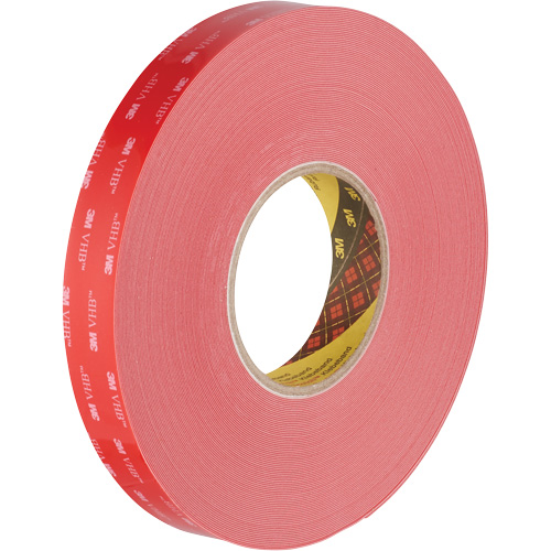 VHB Tape, 32.9 m (108') L x 1117.6 mm (44") W, 0.015 mm, Acrylic Dufferin Supply