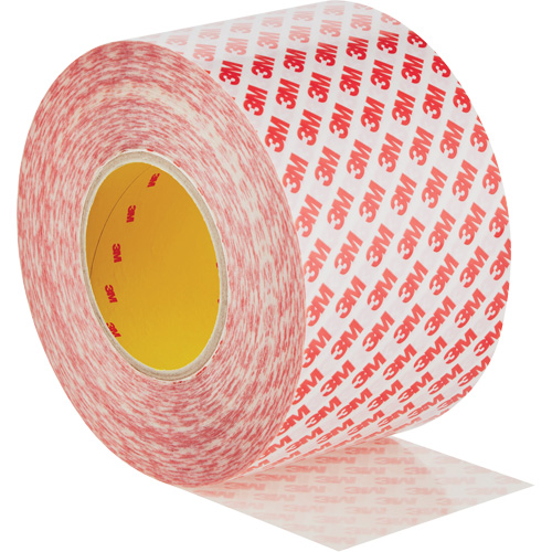 Double-Sided Adhesive Tape, Polyester, 100 mm (3.93") W x 50 m (164') L, 8 mils Thick Dufferin Supply