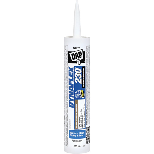 Dynaflex 230&reg; Premium Elastomeric Sealant, 300 ml, Cartridge, White Dufferin Supply