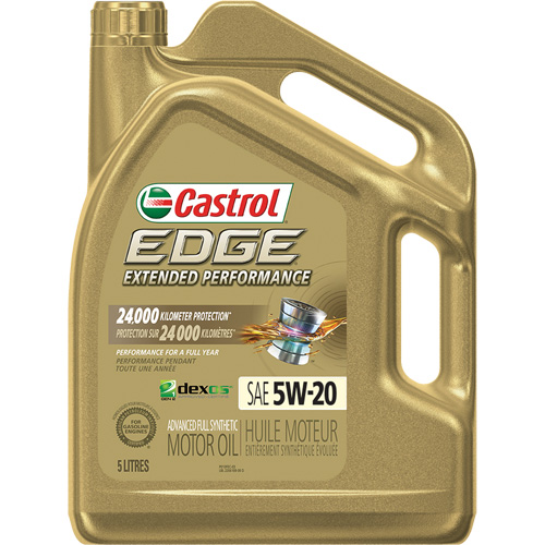 Huile pour moteur performance prolong&eacute;e 5W-20 Edge, 5 L, Cruche Dufferin Supply