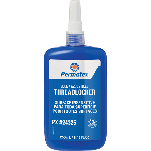 Surface Insensitive Threadlocker, Blue, High, 250 ml, Bottle Dufferin Supply