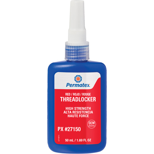 Threadlocker, Red, High, 50 ml, Bottle Dufferin Supply