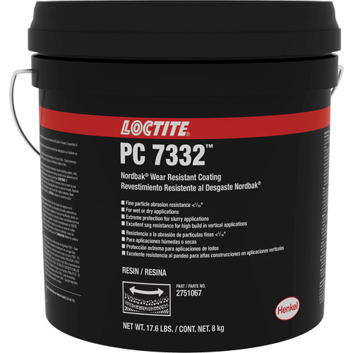 Rev&ecirc;tement de protection contre lusure 7332 Nordbak, Gris, 10 kg, Seau Dufferin Supply
