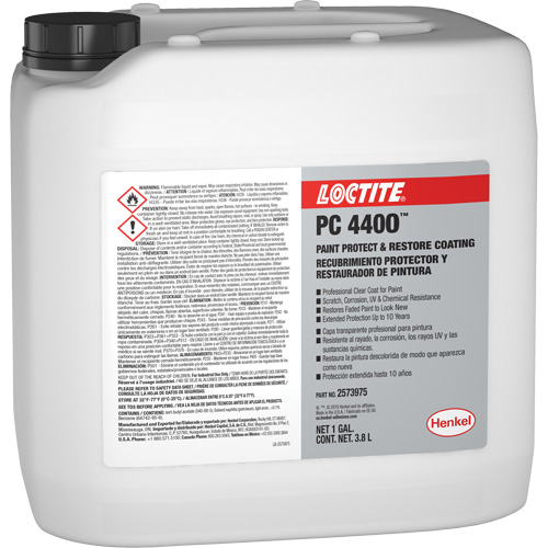 Appr&ecirc;t de protection et de restauration de la peinture PC 4400, 3,8 L, Cruche, Transparent Dufferin Supply